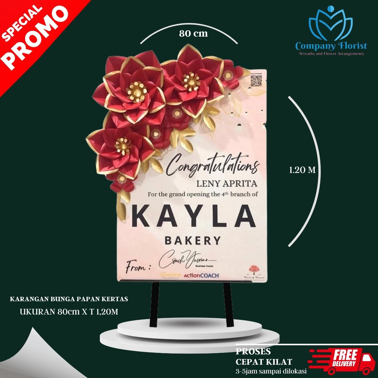 Toko Papan Bunga Kertas Bekasi Terdekat – Company Florist